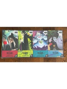 NEW! Collector’s Puzzle Jigsaw Villains Disney 4*1000